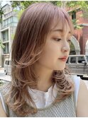 華やかさ満点◎ハイレイヤー ハイトーンカラー 20代30代