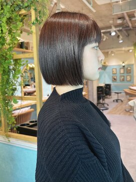 ロンド メリー 大宮(Lond merry) メルティカラー似合わせカットウェーブミディアム縮毛矯正ボブ