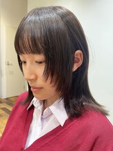 クラップス 杉田店(CLAPS) 顔まわりレイヤー/ウルフミディアム/韓国風/レイヤーカット