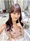 ラベンダーブラウン ラベンダーカラー  ガーリーヘア