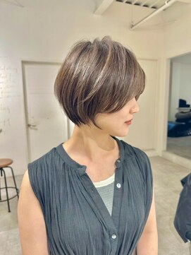 ジュベ 別府店(juve.) 別府ショートボブ顔まわりレイヤーカット髪質改善カラー30代