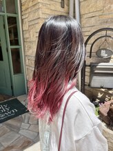 ローリーポーリークラウン(Roly Poly Clown) グラデーションカラー/ピンクカラー/くすみピンク * 20代30代