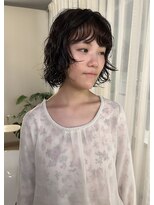 トリッカ 銀座(tricca)&nbsp;ボブ/ニュアンスパーマ/ウェーブパーマ/顔周りレイヤー/レイヤー