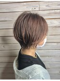 【岡山】柔らかいツヤ感が魅力♪アプリコットブラウンショート