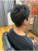 MEN’S HAIR/サーフカール/刈り上げセンターパート/印西