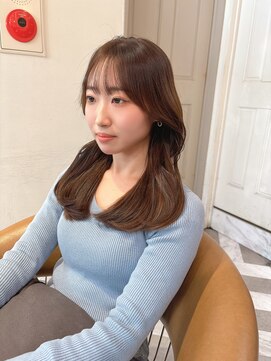 ロンドアベニール 北千住(Lond avenir) 韓国顔周り/バタフライカット/ミディアムレイヤーカット北千住