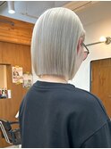 似合わせカット/シルバーブロンド/ホワイトブロンド/ハイトーン