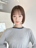 サンドイエナ 横浜店(sand yena)&nbsp;くびレイヤーボブルフネビージュ小顔ワンレンこなれミディ