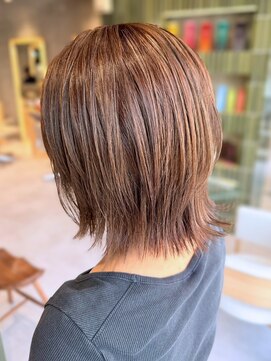 メイキー 本厚木(MA-IKI) ミディアムレイヤーボブ小顔くびれウルフカット/メイキー本厚木