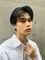 メンズヘア ガーデン 銀座(Men's hair GARDEN)&nbsp;センターパート曲がる縮毛矯正フェザーパーマ銀座一丁目