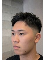 ワンワンオー バーバーショップ コンチネンタル(@110 BARBER SHOP continental)&nbsp;ビジネスショートショートアップバングツーブロックアップバング