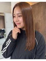零秒女髪 千里丘店&nbsp;艶髪まとまり美髪カラーの上品ロングスタイル髪質改善艶感