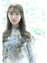 ヘア アンドメイク キヨシ(Hair and Make kiyoshi)&nbsp;kiyoshi/フェミニン　＊シースルーバング×オリーブアッシュ＊