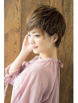 エル(LE)&nbsp;６/８open！ひし形シルエットグレージュエアリーショート