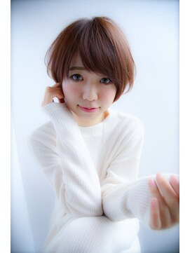 リル(Lilou) 【Lilou】大人かわいい ショート ひし形シルエット 透明感カラー