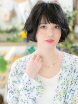 カバーヘア イヴ 戸頭店(COVER HAIR EVE)&nbsp;*EVE戸頭*黒髪＊ダークトーンのくせ毛風ふんわりパーマa