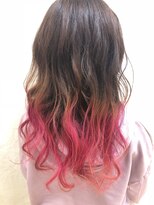 ホワイト(WHITE)&nbsp;ピンキッシュグラデーション×バレイヤージュ×WHITE草柳