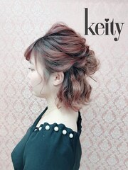 ふんわりボブハーフ【TEL予約でお得】ヘアセット￥2300→￥2100