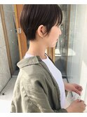 マッシュショート 透けバング
