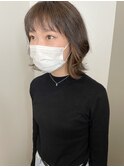 20代30代大人かわいいミルクティーベージュインナーカラー
