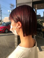 アレクサンドルオブカラーズカナザワ(ALEXANDRE OF COLORS KANAZAWA)&nbsp;【alx金沢高木】パツボブ×チェリーレッド