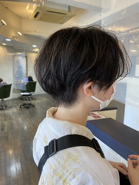 ヘアスペースブルーム エボリューション 庄内店(HAIR SPACE BLOOM evolution) 大人可愛い20代30代40代前下がりひし形小顔ボブ丸みショート