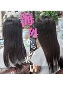 誰もが憧れるうるツヤ王道ストレートロング切りっぱなしツヤ髪