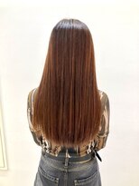 ヘアーライズ 池袋東口店(hair RISE)&nbsp;ピンクグレーシャドールーツ酸性ストレートパーマコアミー