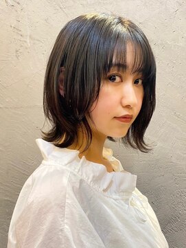 リドルヘアー 黒磯店(Riddle HAIR) 外ハネ耳かけレイヤーボブ