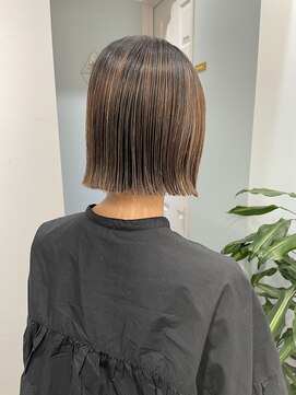 トゥーリ 薬院店(tuuli) tuuli miyu 縮毛矯正で切りっぱなしボブ//20代30代40代50代