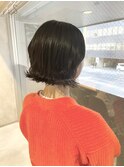外ハネ切りっぱなしミニボブ☆