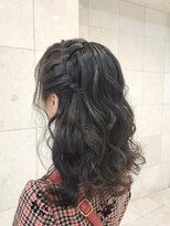 オックスフォード(OXFORD)&nbsp;サイド編み込みハーフアップ