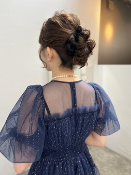 ヌープヘアーアイス(NUUP.hair ici) ドレスヘアゆるふわシニヨンヘアセット