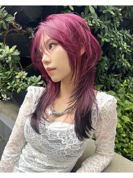 ラキングキョウト(LA KING KYOTO) 10代20代30代レイヤーレッドカラー