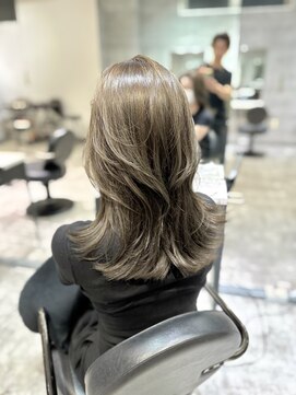 アクション 心斎橋店(ACTION) 大人可愛いレイヤーミディアム　オリーブベージュ　韓国ヘア