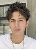 仙台スパイキーショートアップバングツーブロック30代40代◆