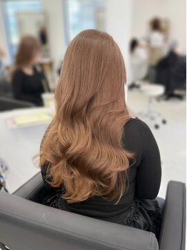 ハピネス 梅田茶屋町店(HAPPINESS) 韓国風/レイヤーカット/顔周り/顔まわり/髪質改善/ベージュ