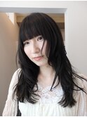レイヤーカット/ミディアムヘア/暗めカラー/伏見/名古屋/名駅