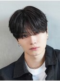 銀座ニュアンスパーマミディアムセンターパートツイストパーマ