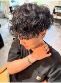 シャドウ波巻きパーマ