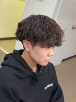 プルーブトウキョウ 渋谷(PROVE TOKYO)&nbsp;爽やか無造作ビジネスツーブロック波巻きパーマ