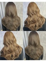 アマトウキョウスマートサロン(AMA TOKYO×Smart Salon)&nbsp;ヘーゼルベージュ　ブリーチなし　レイヤーカット　海外風