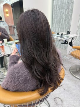 ロンド ブランシュ 錦糸町北口(Lond blanche) ラベンダーミルクティー/暗めカラー/ショートボブ/前髪