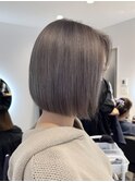 ボブ/グレージュ/ブリーチ/大阪梅田