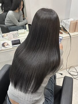 マーシュ 梅田(marshu) 吉岡Style/絹髪/透ける暗髪/グレーブラック