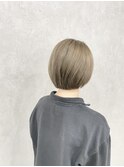 ミニボブショート×グレージュカラー【渡辺俊弥】梅田