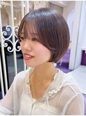 顔まわりカット　京都ショートボブ　京都美容室　進詩織