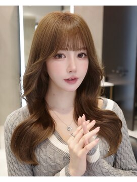 ジュノヘアージャパン 表参道(JUNO HAIR JAPAN) 韓国ヘア　前髪カット　羽エクステ　くびれレイヤー　グレージュ