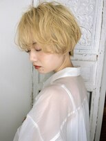 カバーヘア ブリス 上尾西口店(COVER HAIR bliss) 外国人風◎マッシュショートパーマ×ハイトーンブロンドp上尾