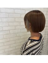 ビスイル 秋葉原店(Vis ill) 透明感チャコールグレーアッシュ丸みボブラウンドバング